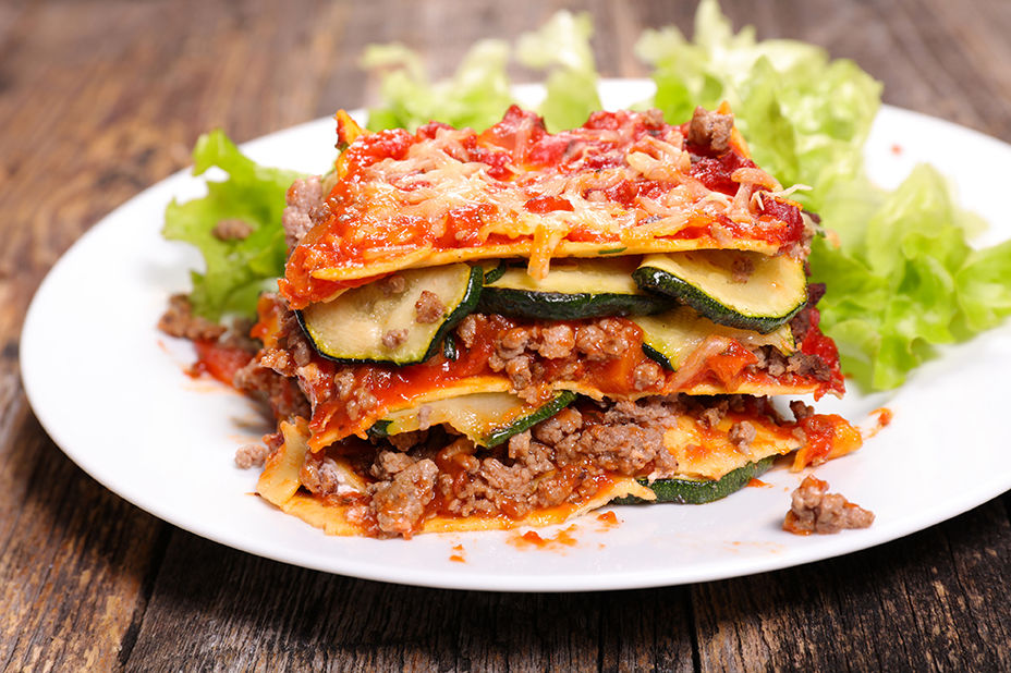 Q2 Eats Lasagna